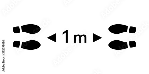 Social Distancing Keep Your Safety Distance 1 Meter