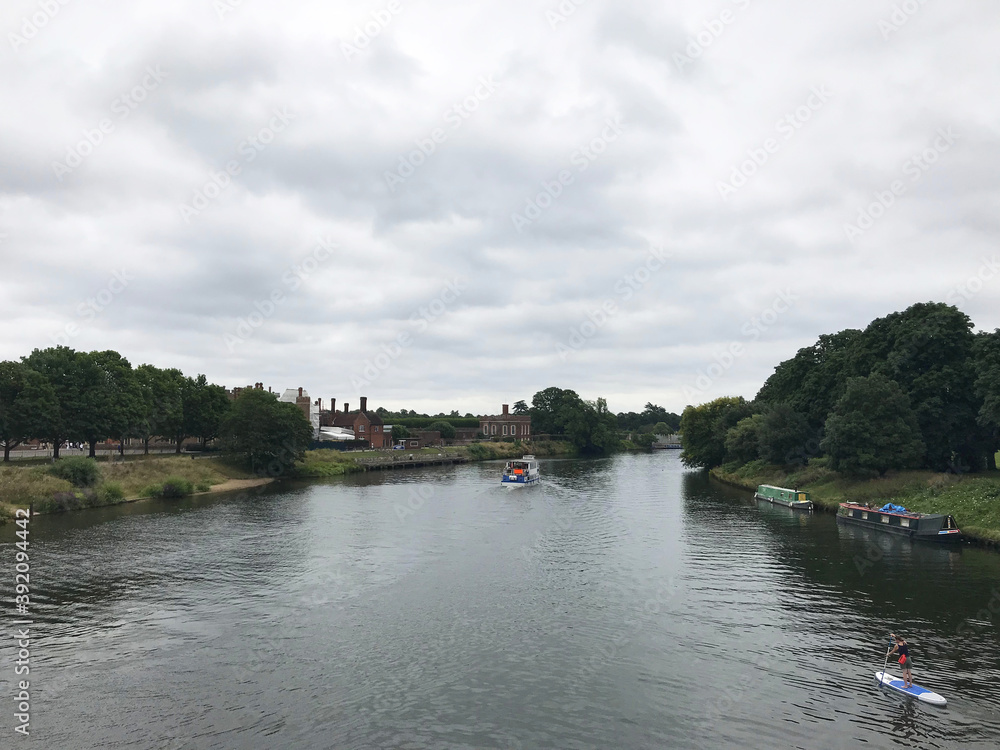 River Thames at Hampton Court, Richmond-Upon-Thames in London, England, UK