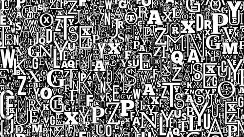 Letters vector background