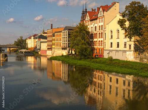 View on a Mlynowka Channel in Opole.