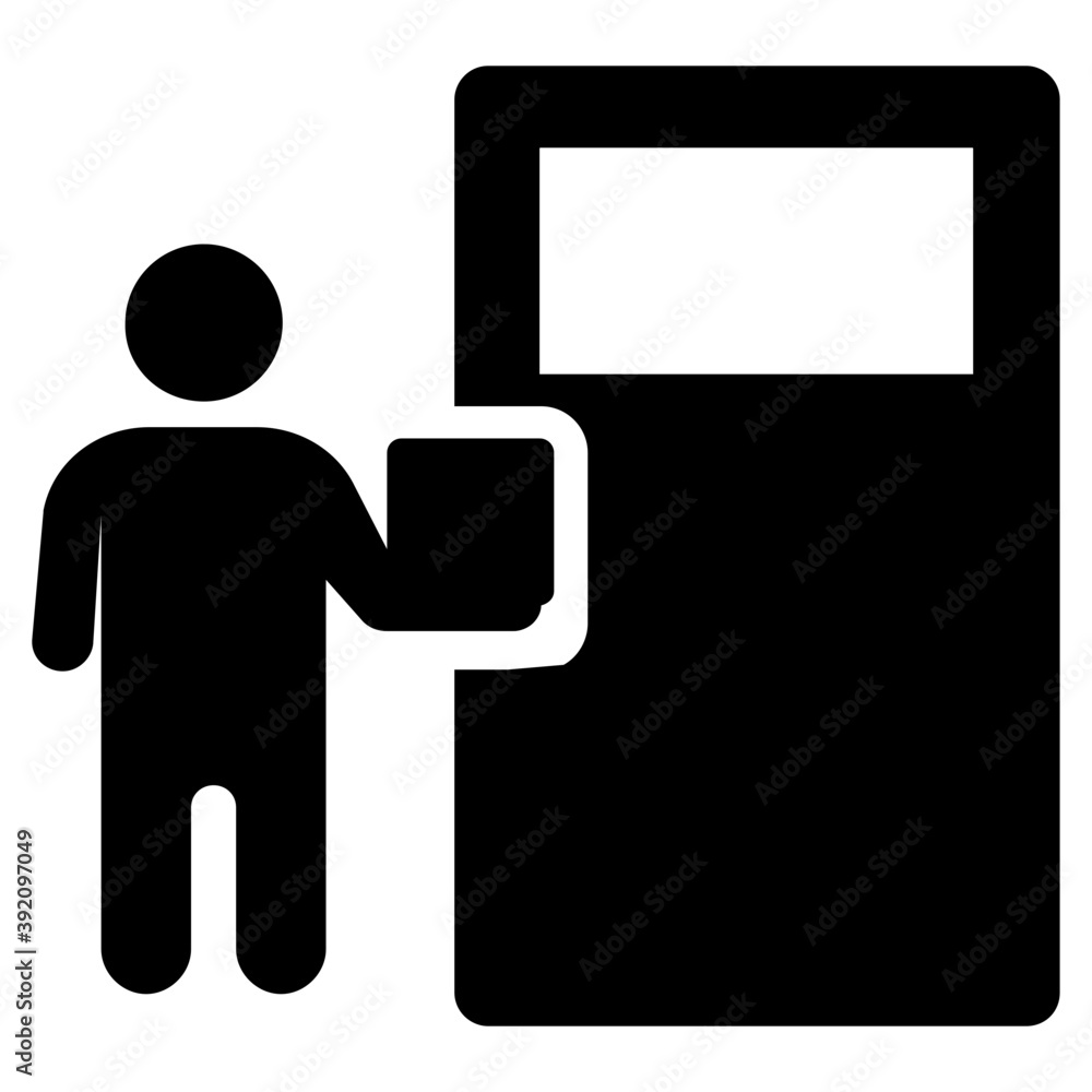 Delivery man glyph icon
Delivery man glyph icon