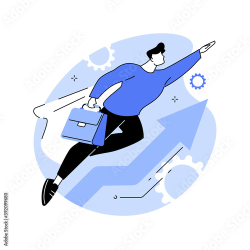 Personal development abstract concept vector illustration. Develop talents potential, personal career growth, human capital, can do it, social abilities, self improvement, coach abstract metaphor.