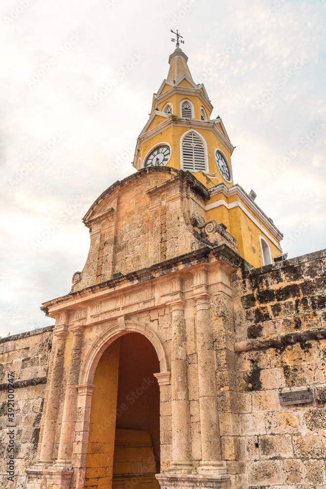 Torre del reloj, Cartagena, Colombia, Centro histórico