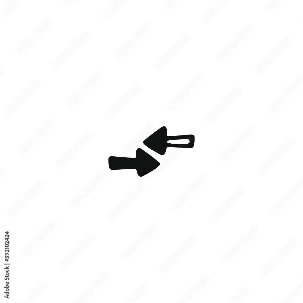 Single arrow element in doodle business set. Hand drawn vector illustration. Single arrow element in doodle business set. Hand drawn vector illustration.