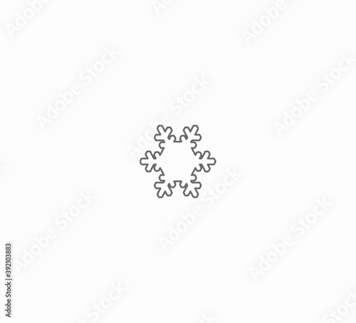 Vector snowflakes set for Christmas design.