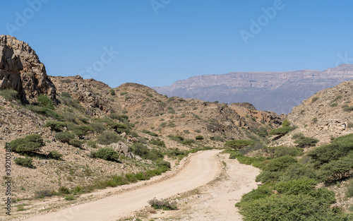 road in the desert of Arabia