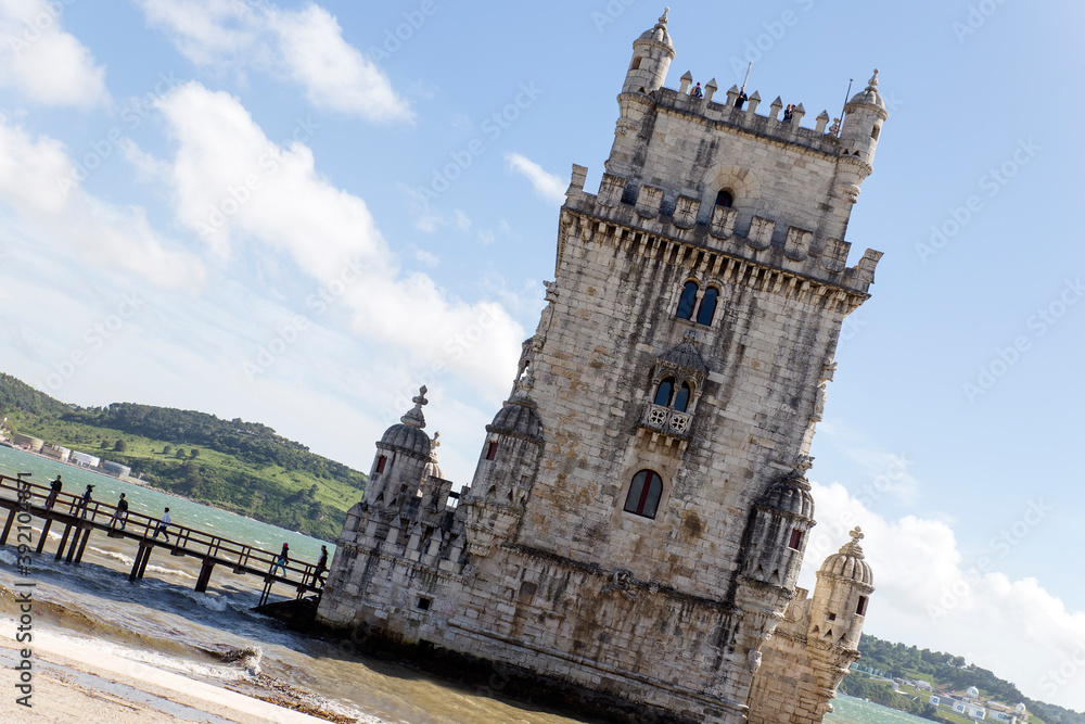 Torre de Belen o Torre de Belem en la ciudad de Lisboa, pais de Portugal
