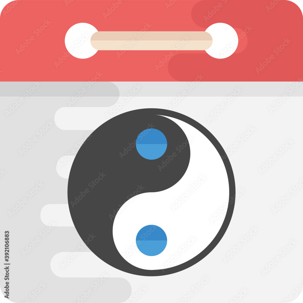 Flat vector icon design of a chinese calendar
Flat vector icon design of a chinese calendar