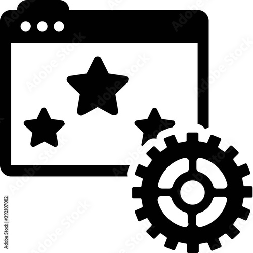 
Solid design of promoting website icon.
