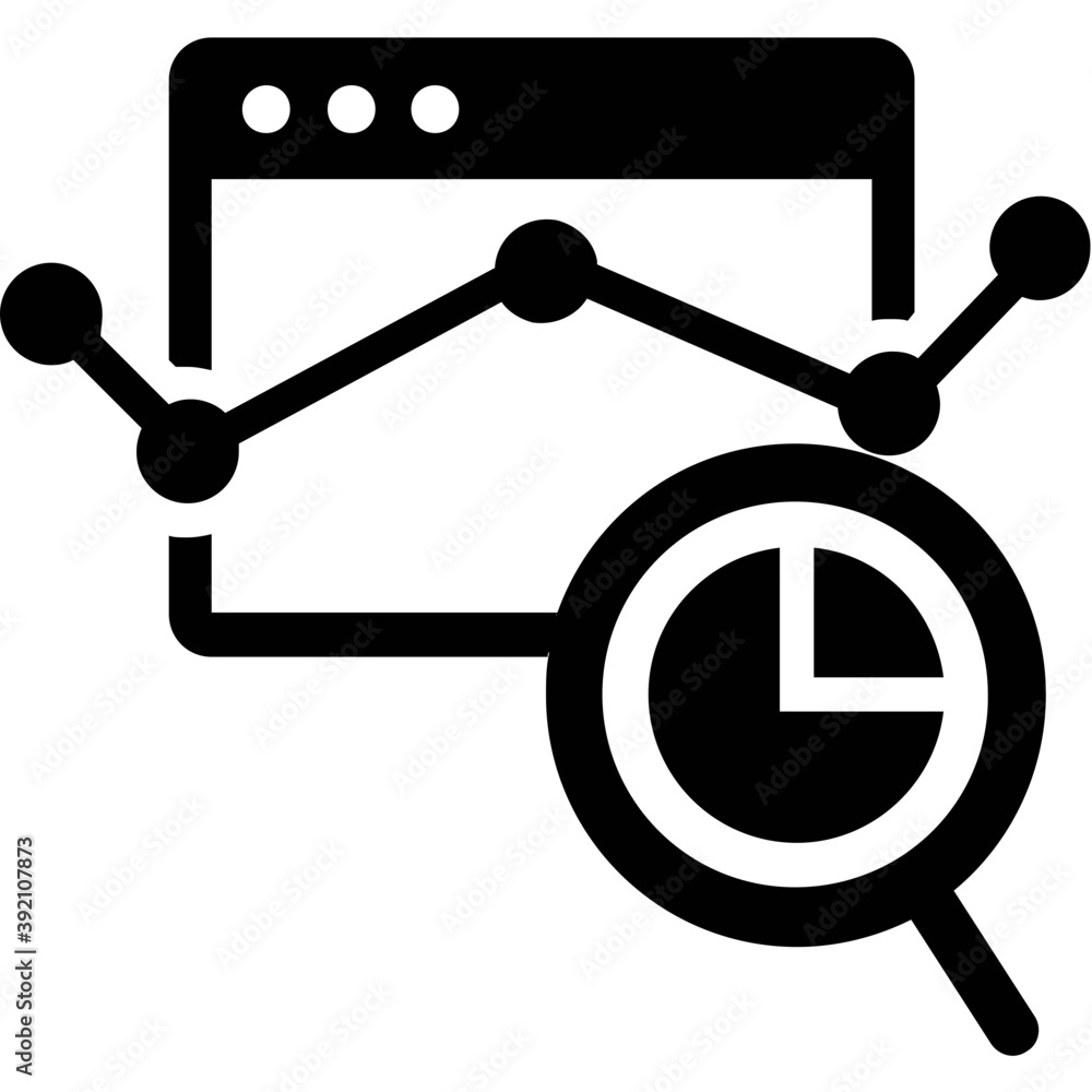 Solid design of market monitoring icon.
Solid design of market monitoring icon.