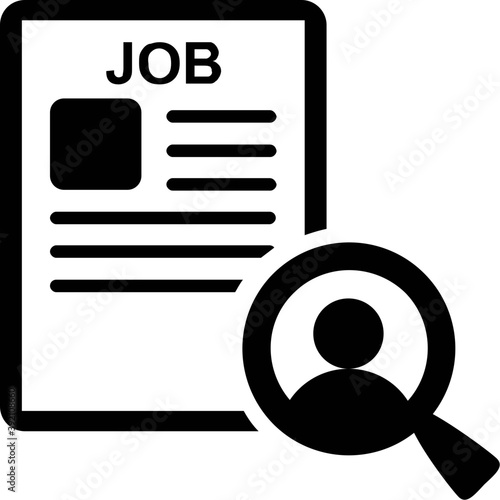 
Icon of job search in filled design
