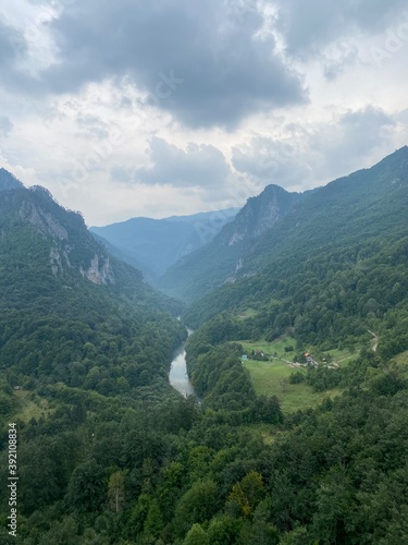 view from the mountain at the canyon 