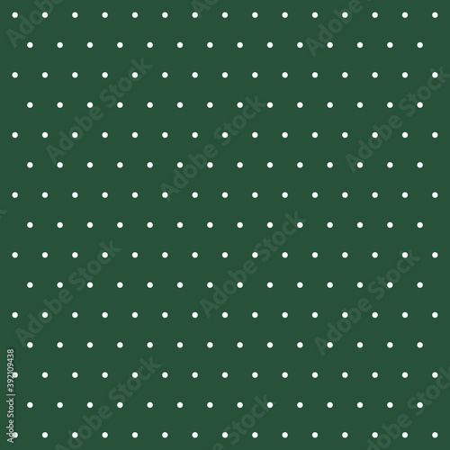 Christmas and new year pattern polka dots. Template background in green and white polka dots . Seamless fabric texture. Vector illustration