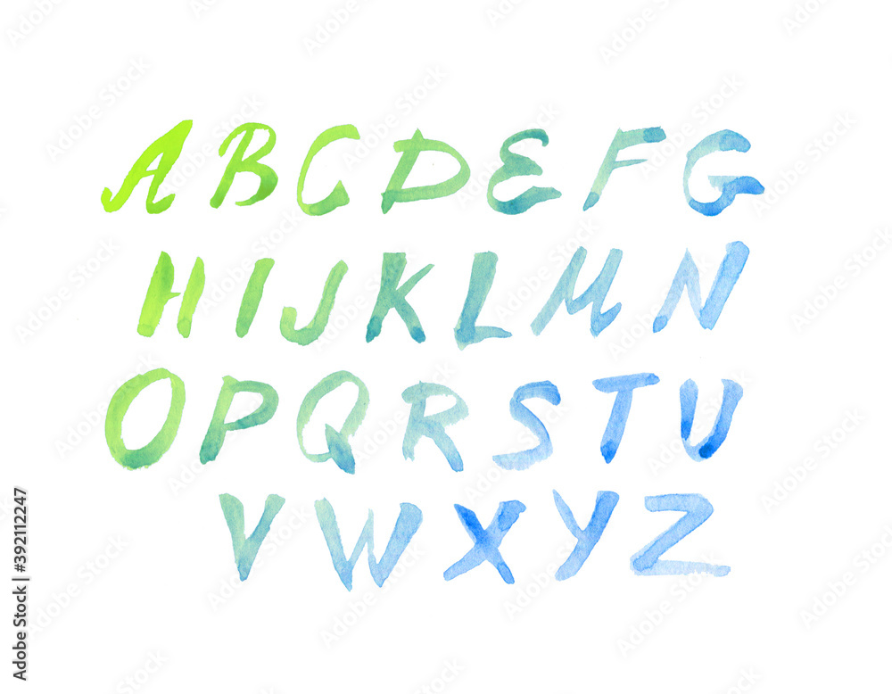 hand drawn alphabet hand drawn alphabet