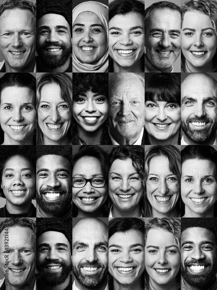 Collection of happy people faces
Collection of happy people faces