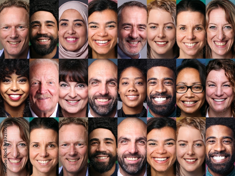 Collection of happy people faces
Collection of happy people faces