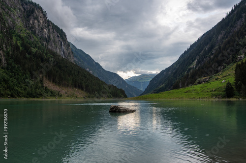 Lake Stilluptal befor rain in Tyrol, Austria © wlad074