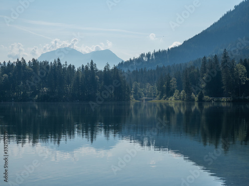 Fototapeta Naklejka Na Ścianę i Meble -  Lake Hintersee in Bavaria, Germany