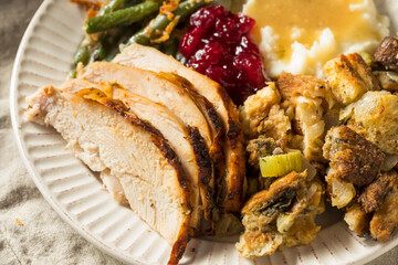 Homemade Thanksgiving Turkey Plate