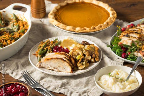 Homemade Thanksgiving Turkey Plate