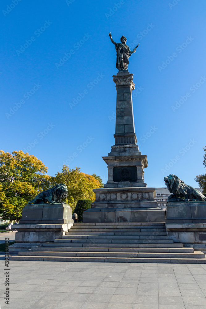 Monument of Freedom in city of Ruse, Bulgaria