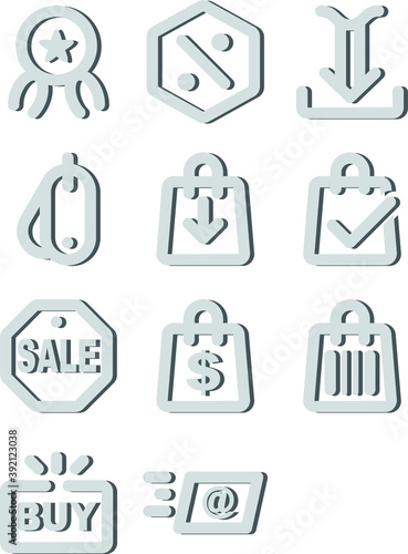 11 Icon Black Friday Sale for any purposes website mobile app presentation
