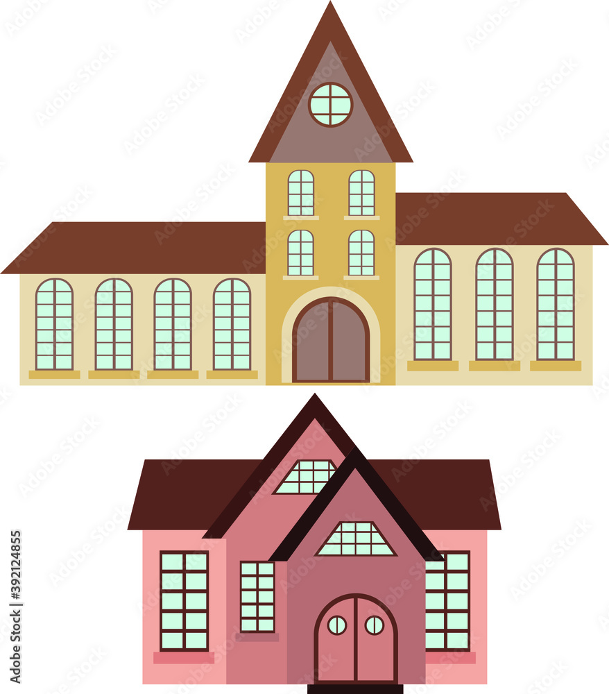 set of houses set of houses