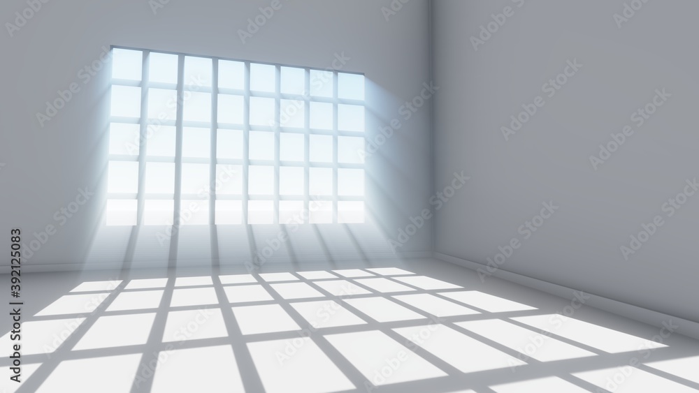 Rays Light Window background,3D Rendering Rays Light Window background,3D Rendering
