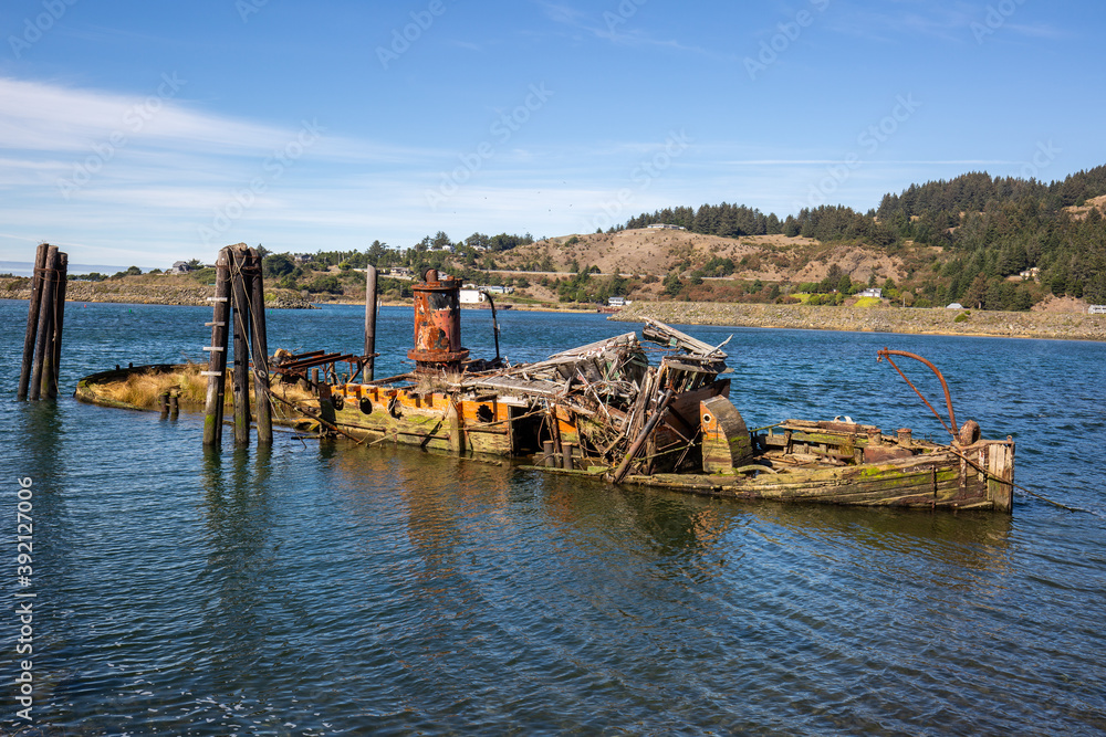 Abandoned Ship, Gold Beach, Oregon