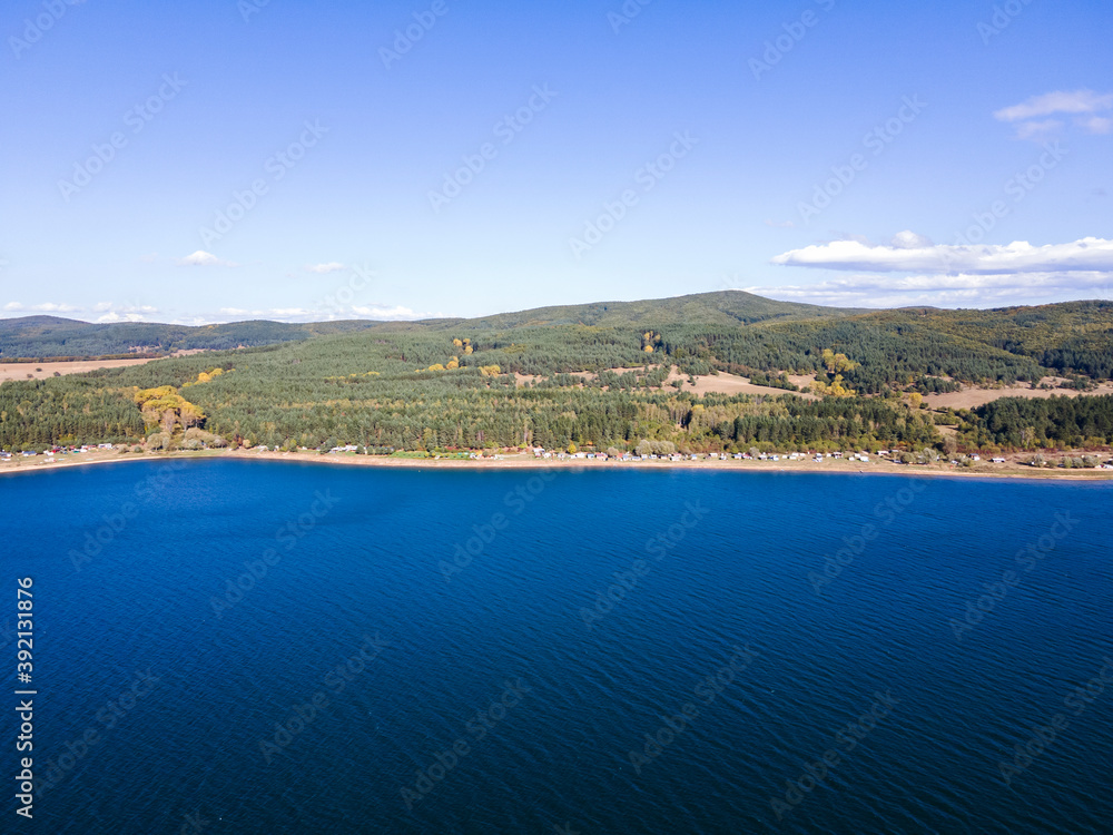 Iskar Reservoir near city of Sofia, Bulgaria