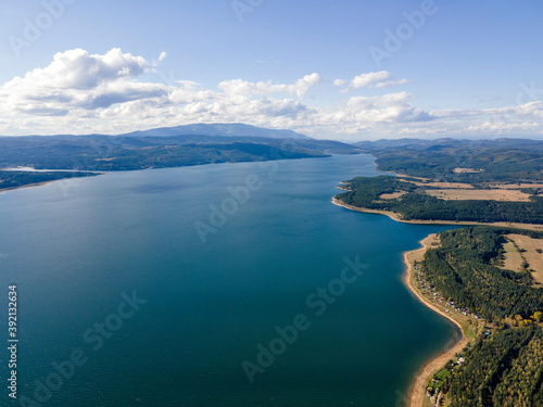 Iskar Reservoir near city of Sofia, Bulgaria