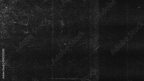Abstract monochromatic animation of a grunge textured photocopy paper. Black background. Seamless loop. Slideshow. Low frame rate effect.