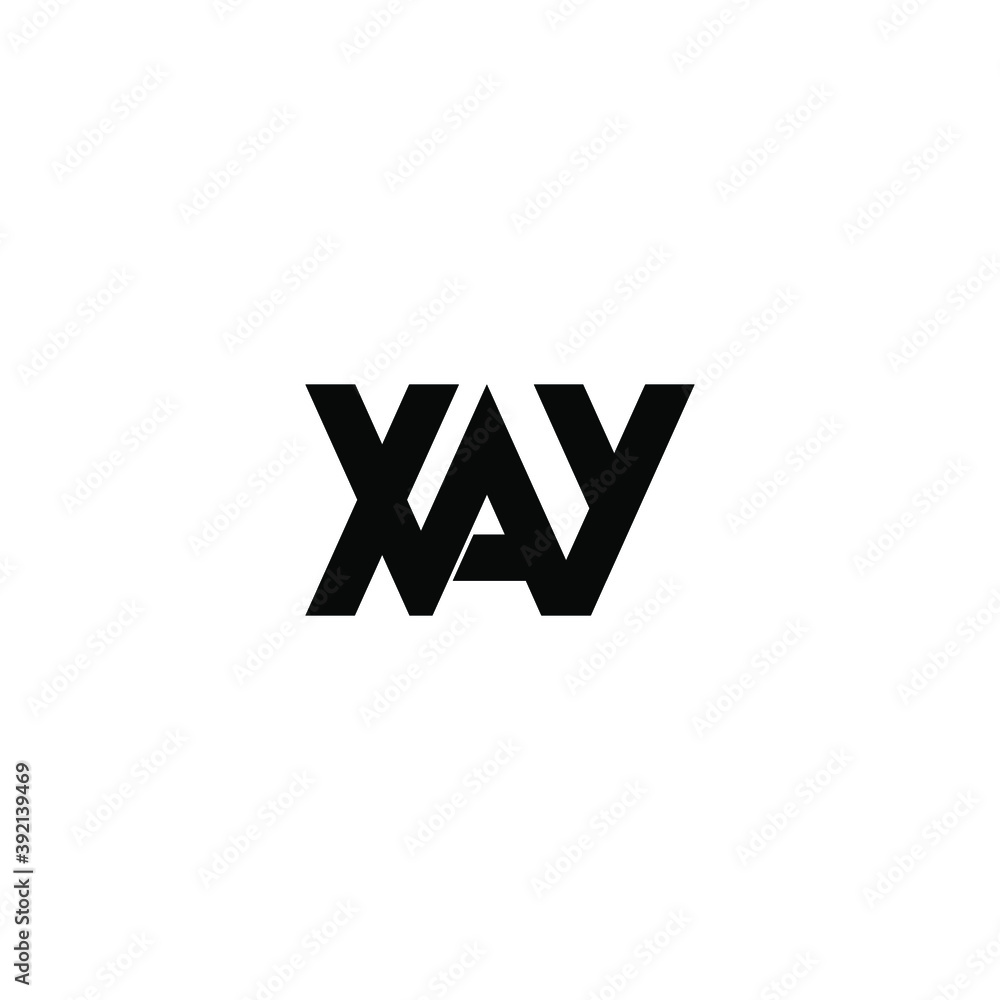 xay letter original monogram logo design xay letter original monogram logo design
