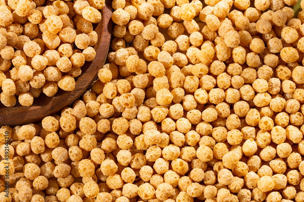 Chenopodium quinoa cereal in the wooden bowl Chenopodium quinoa cereal in the wooden bowl