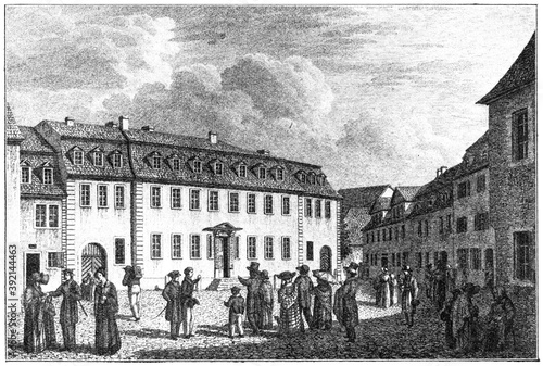 Tableau sur toile The Goethe House (Goethes Wohnhaus) in Weimar, Germany