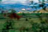 View of Krasna Horka castle on the hill in Slovakia