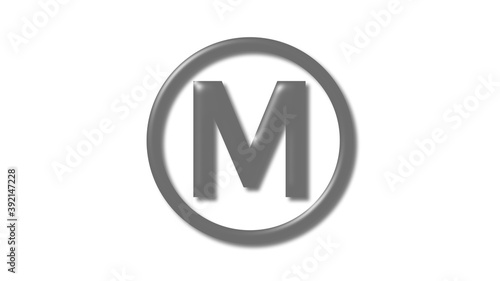 Amazing gray shiny M 3d letter logo on white background, 3d letter logo Free Download Amazing gray shiny M 3d letter logo on white background, 3d letter logo - GFXLoad
