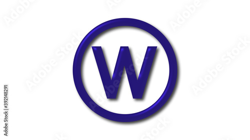 W 3d letter logo on white background, 3d shiny logo Free Download W 3d letter logo on white background, 3d shiny logo - GFXLoad