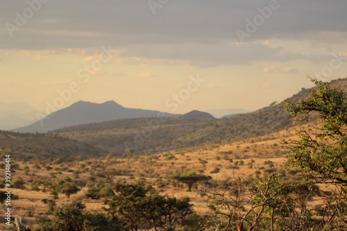 sunset in the mountains
