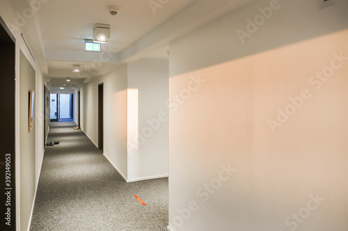 Empty Building Corridor