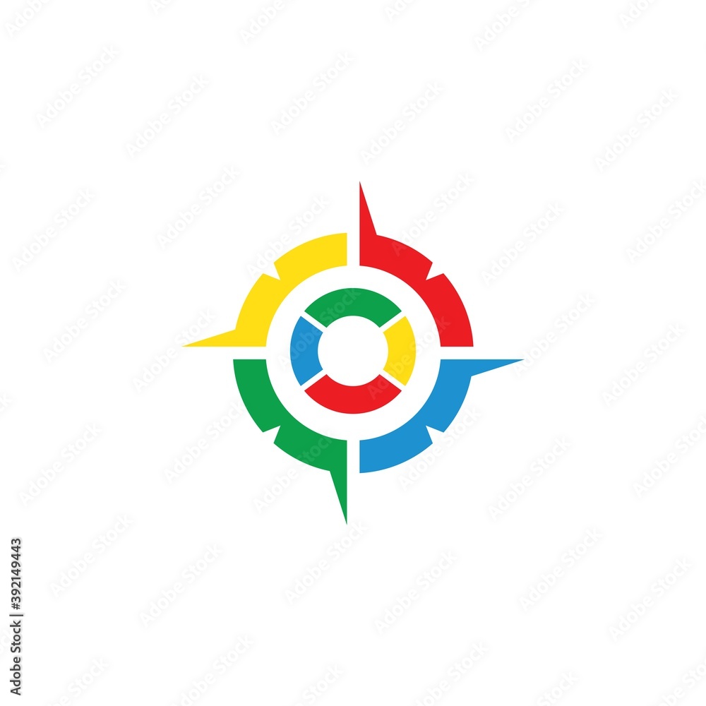 compass icon vector template illustration compass icon vector template illustration