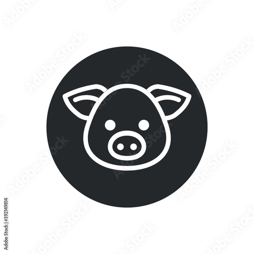pig icon vector