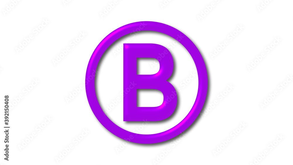 Purple b 3d letter logo, Purple shiny 3d letter logo, B 3d logo Purple b 3d letter logo, Purple shiny 3d letter logo, B 3d logo