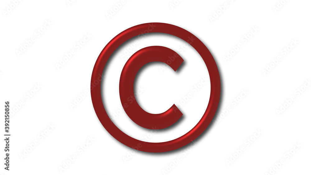 Red dark 3d letter logo on white background, C 3d logo Red dark 3d letter logo on white background, C 3d logo