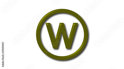 Amazing yellow dark W letter logo, W 3d logo on white background Free Download Amazing yellow dark W letter logo, W 3d logo on white background - GFXLoad