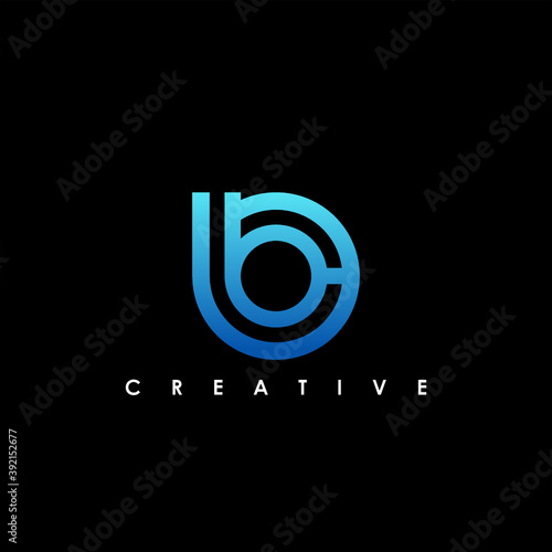 BC Letter Initial Logo Design Template Vector Illustration