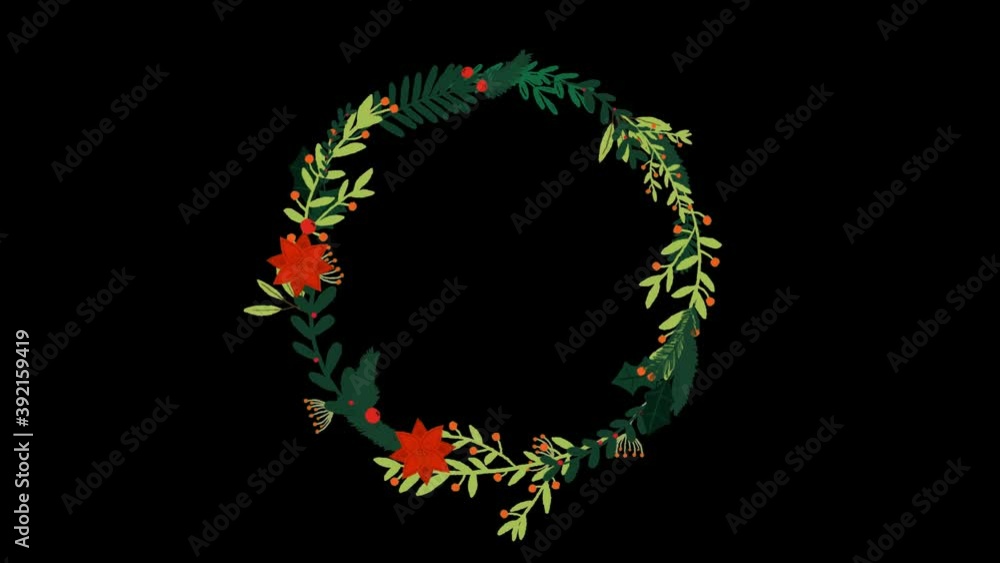 christmas festive wreath decoration foliage mistletoe frame round illustration alpha channel transparent background christmas festive wreath decoration foliage mistletoe frame round illustration alpha channel transparent background