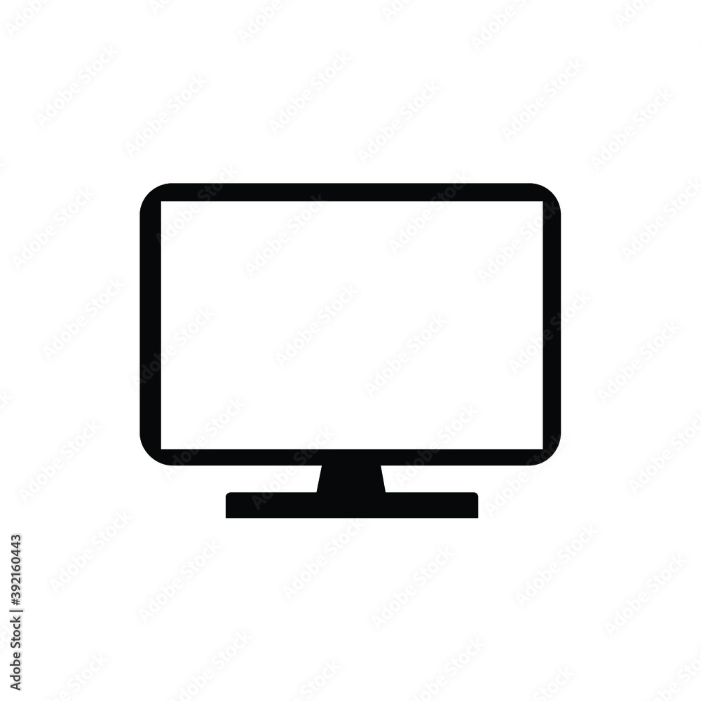 Computer Screen Icon Vector Computer Screen Icon Vector