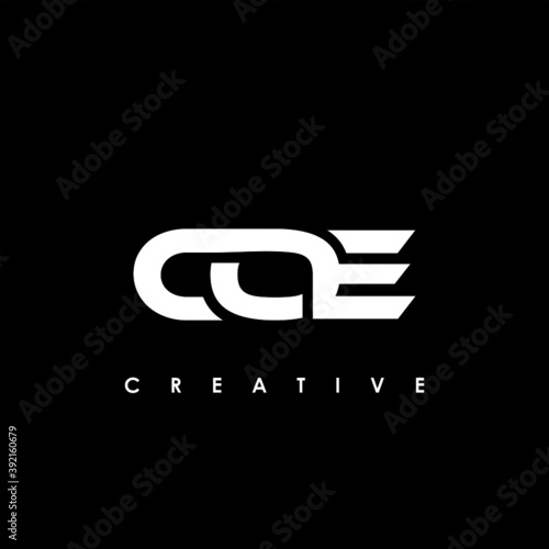 COE Letter Initial Logo Design Template Vector Illustration