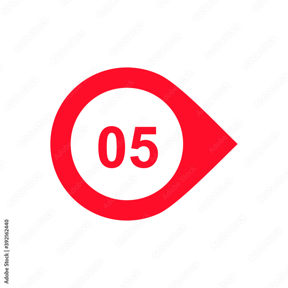 Number 5 Icon Vector Number 5 Icon Vector